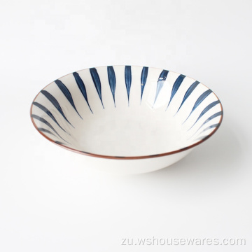 I-Ceramic Sope Plate Plate Izitsha Ezinhle Zezimbali Design
